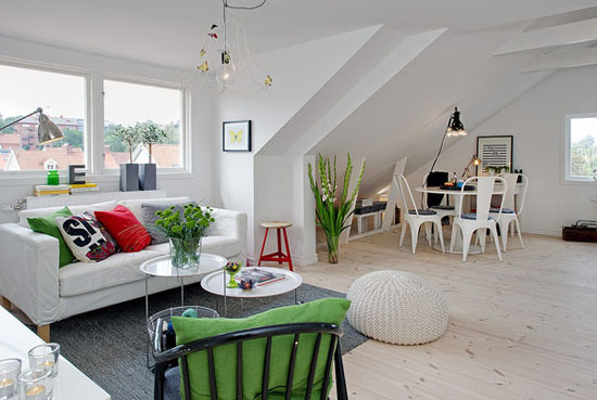 55平米白色瑞典公寓 领略北欧风的清雅之美